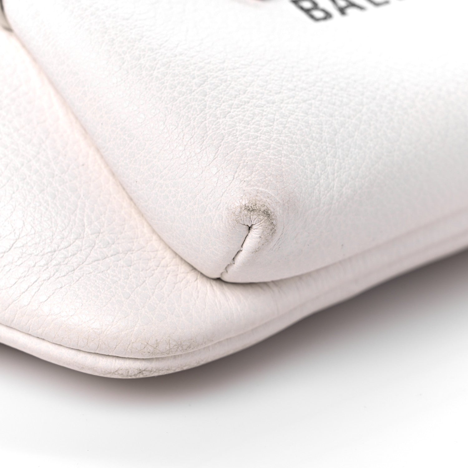 Balenciaga Smooth Calfskin Logo Large Everyday Beltpack White Black 7 of 8