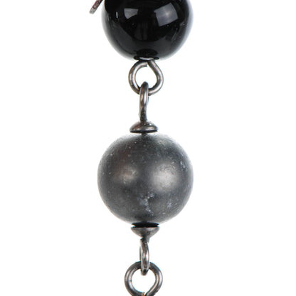 Chanel Ruthenium Bead CC Long Necklace Black 4 of 9