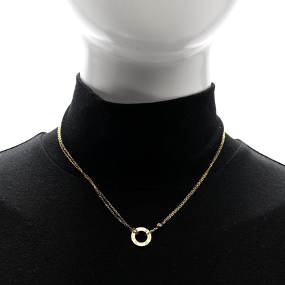 Cartier 18K Yellow Gold 2 Diamond LOVE Necklace 2 of 4