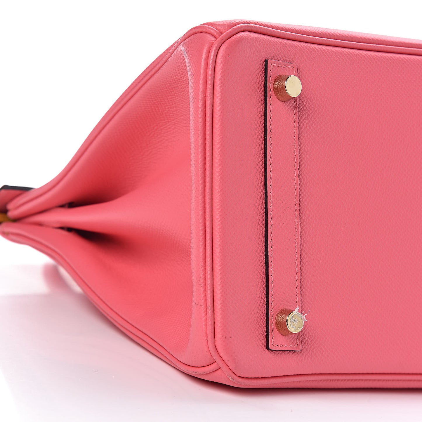 Epsom Horseshoe Birkin 30 Rose Azalee Jaune D'or