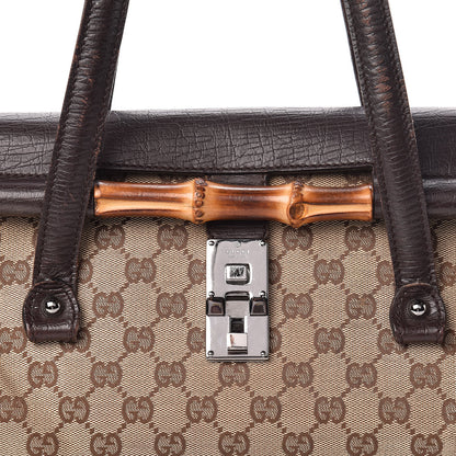 Gucci Monogram Bamboo Bullet Bag Dark Brown 14 of 14