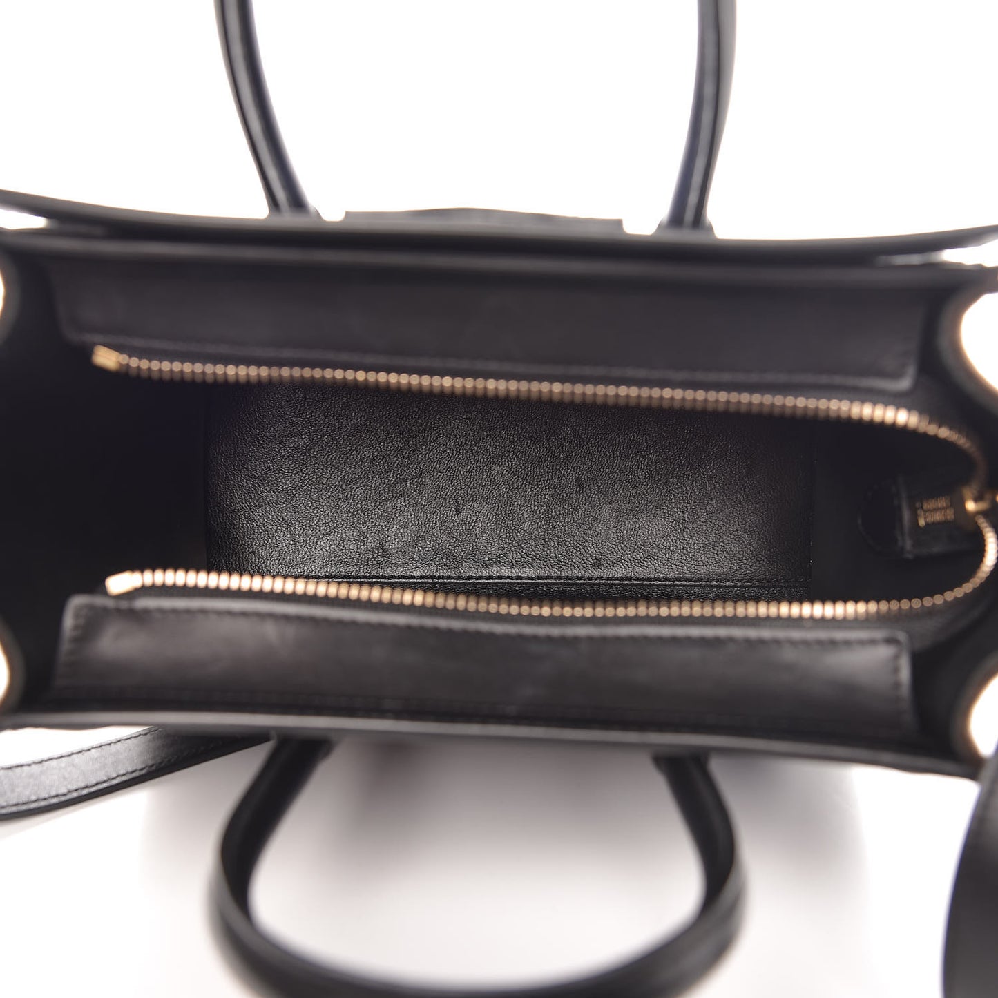 Felt Smooth Calfskin Nano Tri-Color Luggage Indigo Black Brown