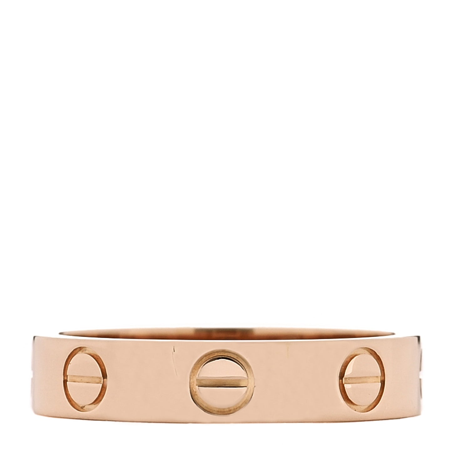 18K Pink Gold 3.5mm LOVE Wedding Band Ring 48 4.5
