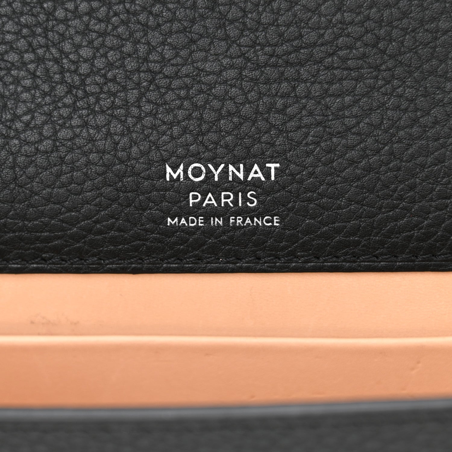Moynat Taurillon Blush Rejane Clutch 26 Black 6 of 7