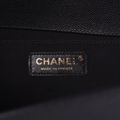 Chanel Caviar Quilted Medium Boy Flap Black 6 of 12