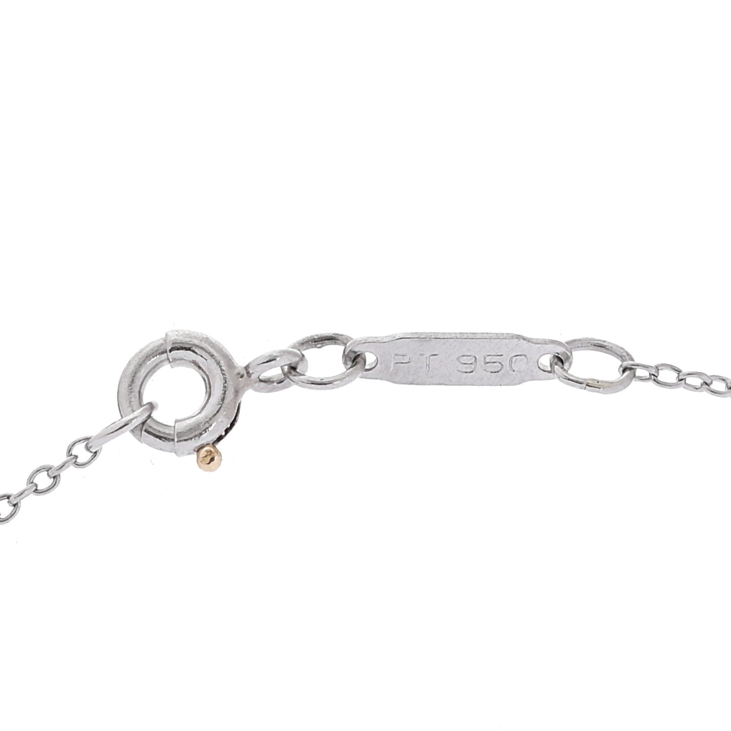 Platinum Diamond Small Cross Pendant Necklace