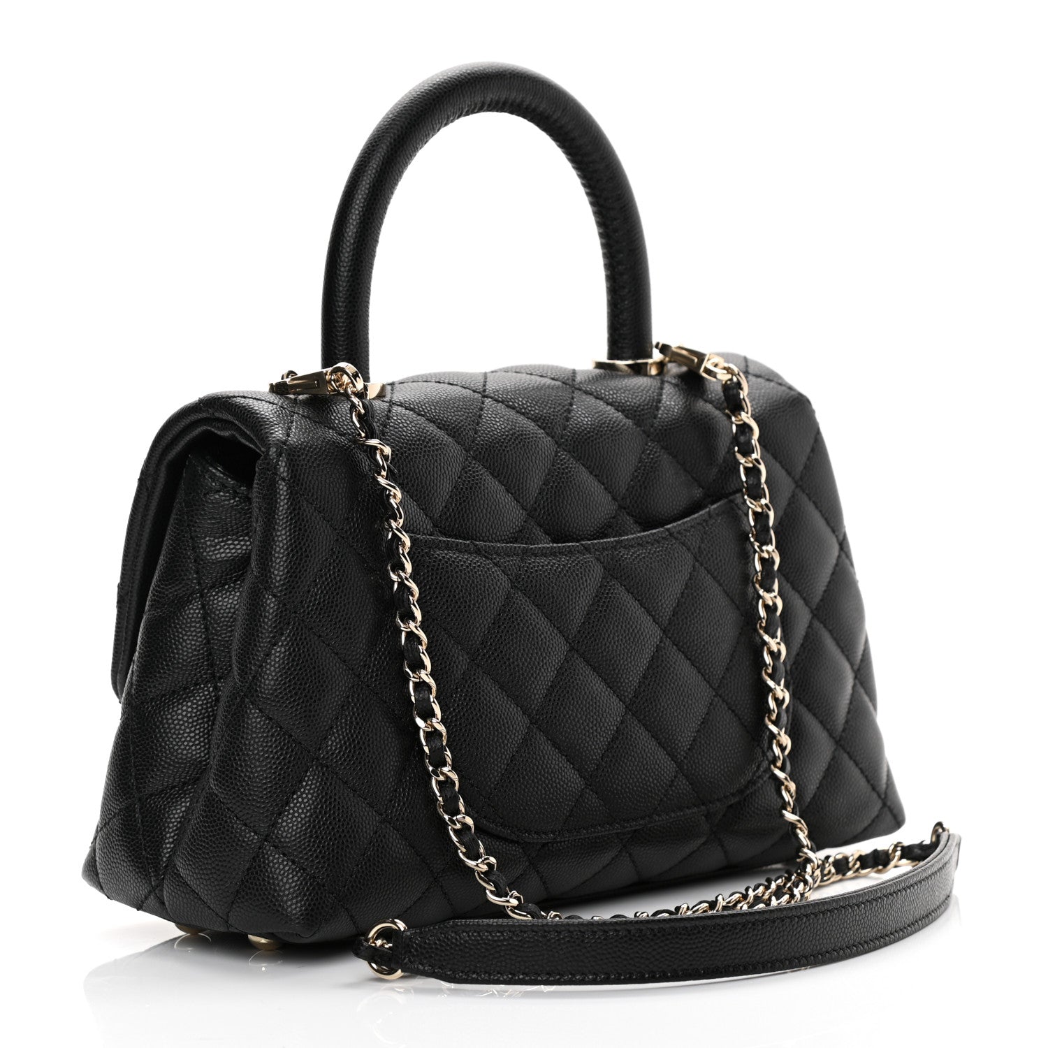 Chanel Caviar Quilted Mini Coco Handle Flap Black 3 of 11