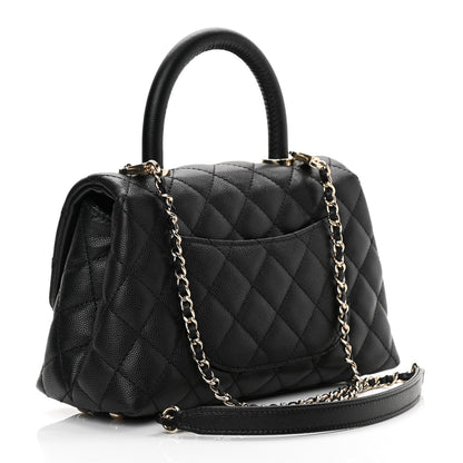 Chanel Caviar Quilted Mini Coco Handle Flap Black 3 of 11