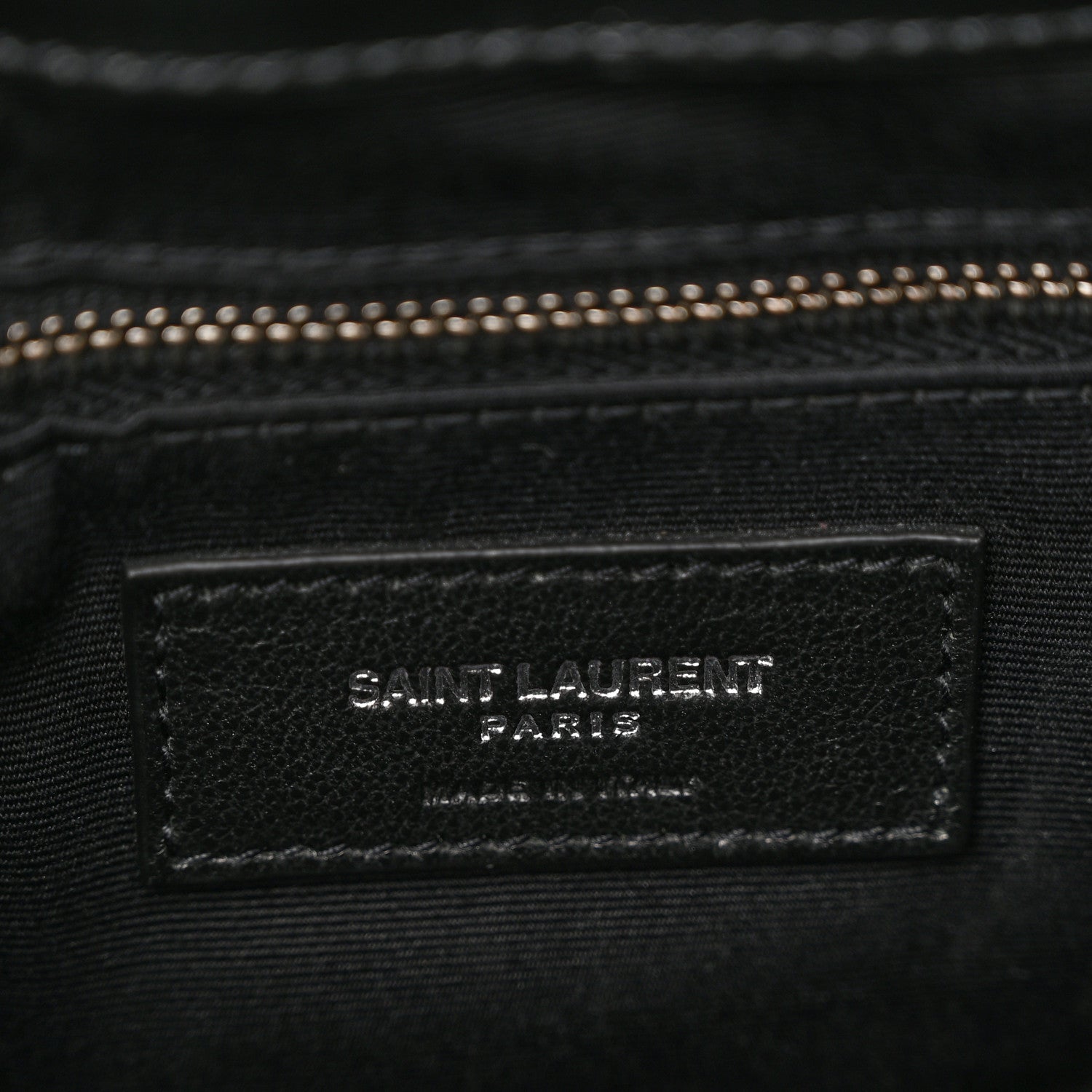 Saint Laurent Calfskin Y Quilted Monogram Small Loulou Shopper Black 6 of 11