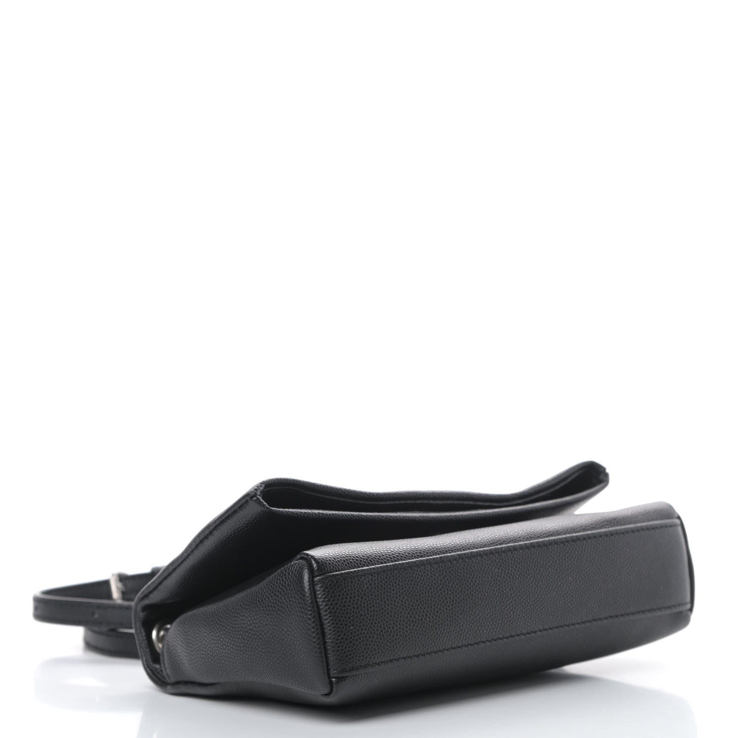 Saint Laurent Grain De Poudre Monogram Toy West Hollywood Fold-Over Bag Black 4 of 10