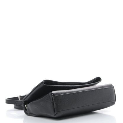 Saint Laurent Grain De Poudre Monogram Toy West Hollywood Fold-Over Bag Black 4 of 10