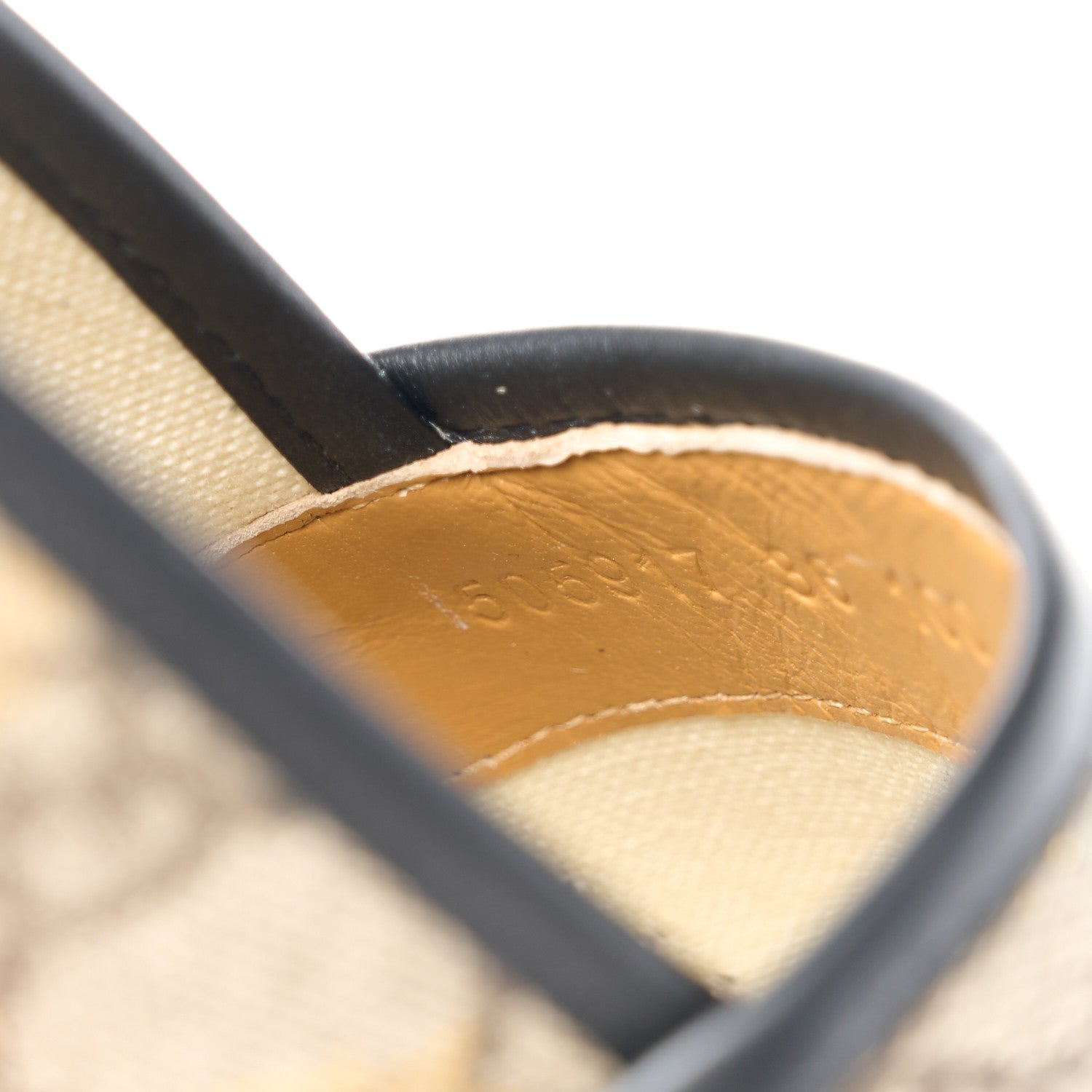 Gucci GG Supreme Monogram Bees Espadrille Flats 36 Beige Ebony Oro Black 10 of 12