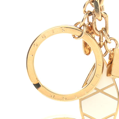 Louis Vuitton Malletage Flowers Bag Charm Key Holder 3 of 3