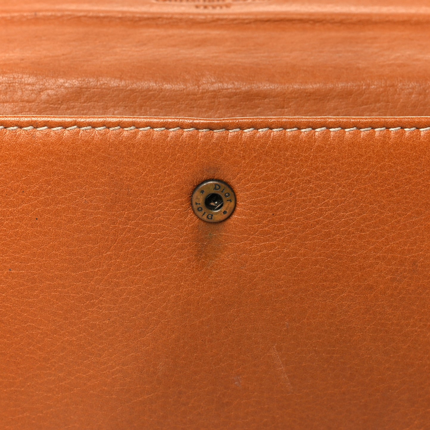 Calfskin Saddle Wallet Brown