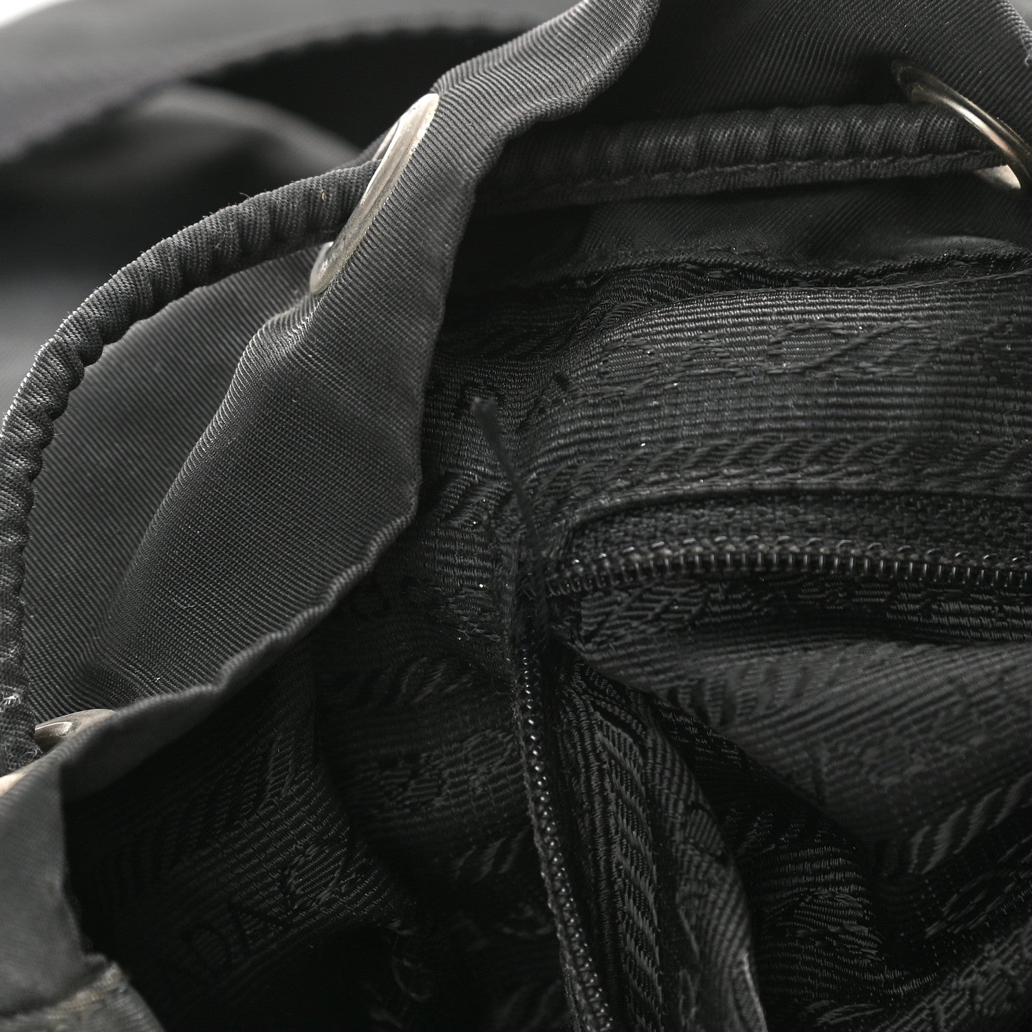Prada Tessuto Nylon Vela Small Backpack Black 10 of 11