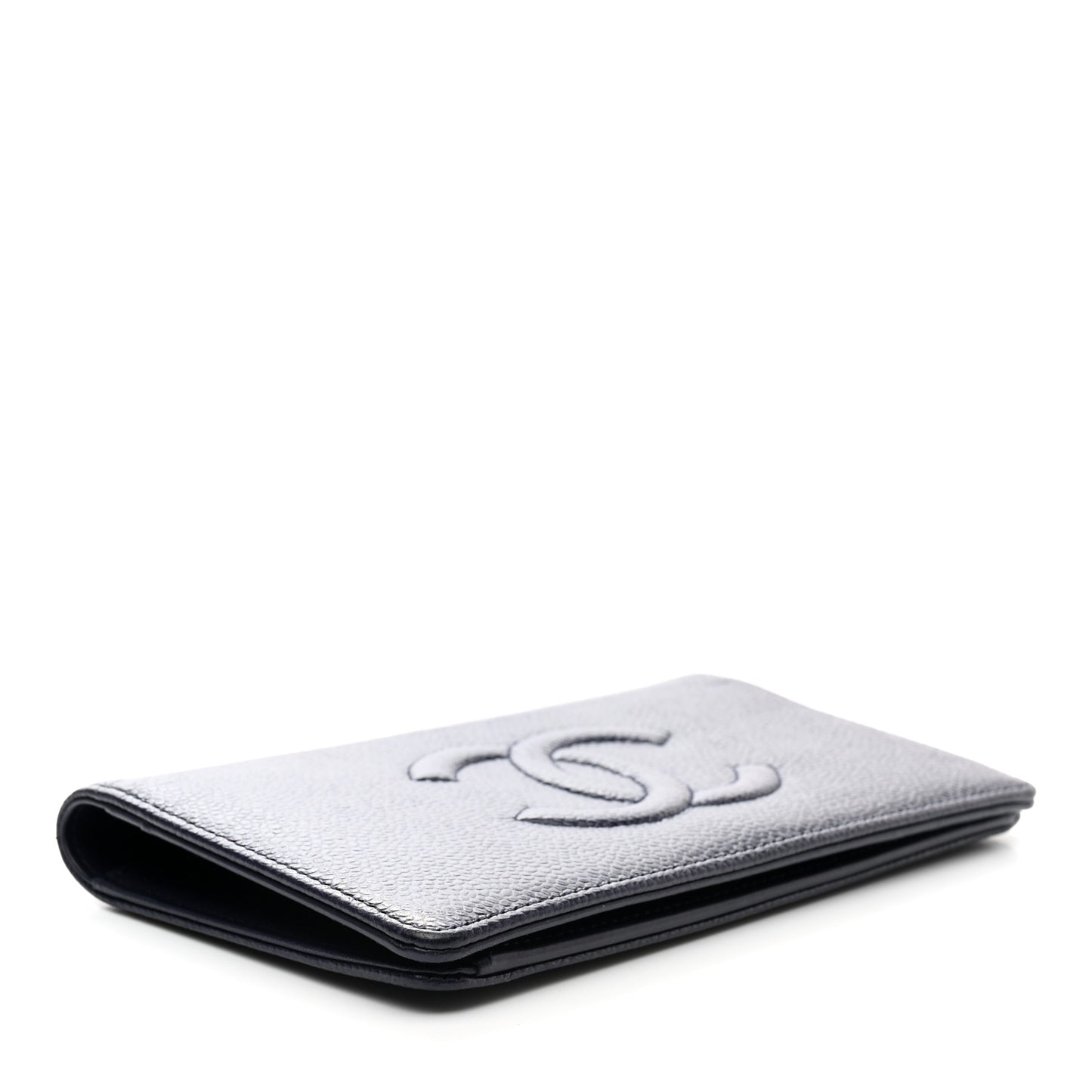 Caviar Timeless CC Yen Wallet Dark Blue