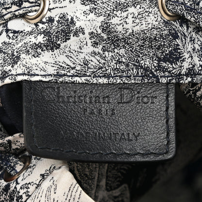 Christian Dior Technical Fabric Embroidered Toile De Jouy Sauvage DiorTravel Pouch Blue 6 of 11