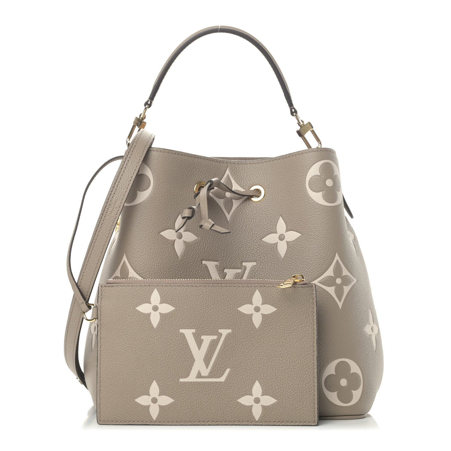 Louis Vuitton Empreinte Monogram Giant Neonoe MM Tourterelle Creme 1 of 4