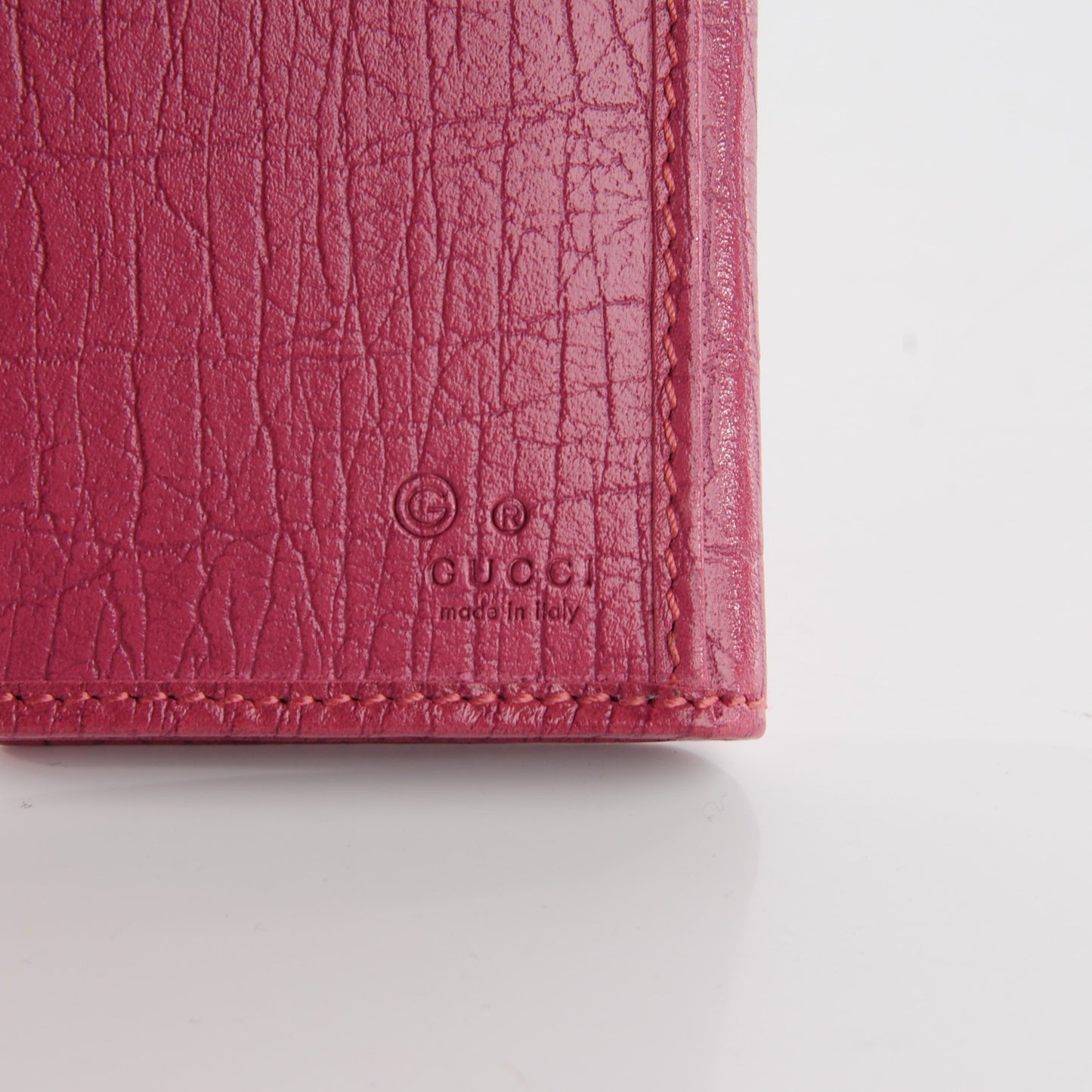 Calfskin Continental Flap Wallet Pink