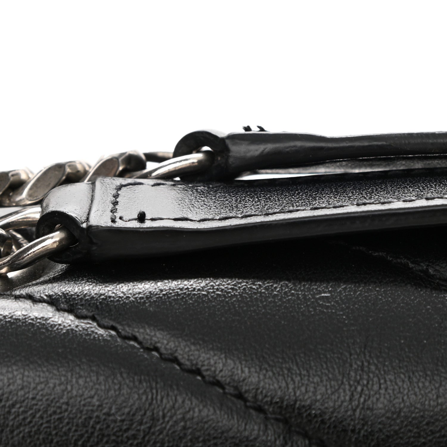 Saint Laurent Calfskin Y Quilted Monogram Medium Loulou Chain Satchel Black 15 of 15