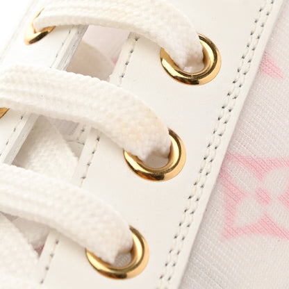 Louis Vuitton Technical Fabric Calfskin Monogram Stellar Sneakers 37 Pink 9 of 9