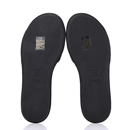 Christian Dior Velvet Cannage Chez Moi Sandal 36 Black 5 of 9