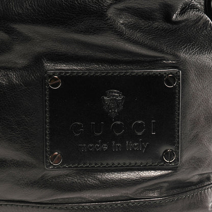 Gucci Mens Leather Large Crest Trademark Tote Black 5 of 9