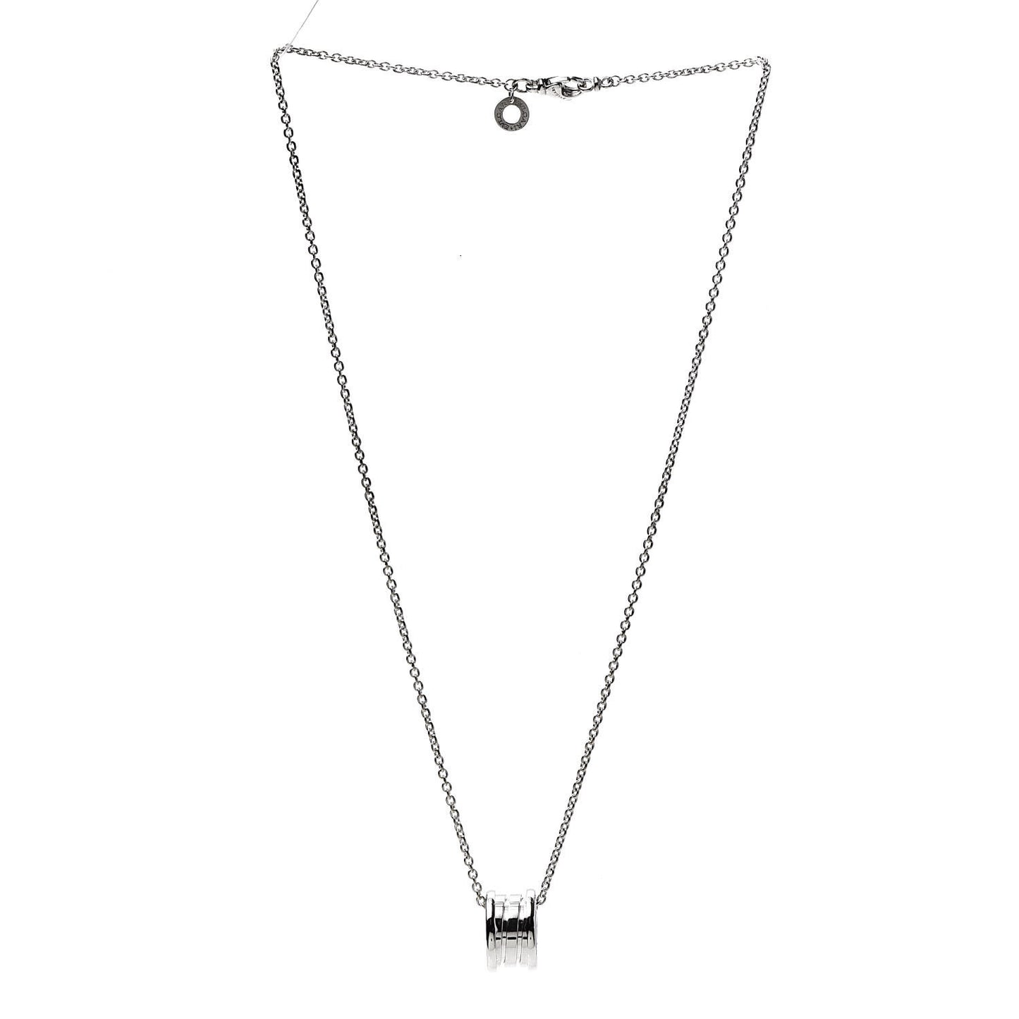 18K White Gold B.Zero1 Pendant Necklace