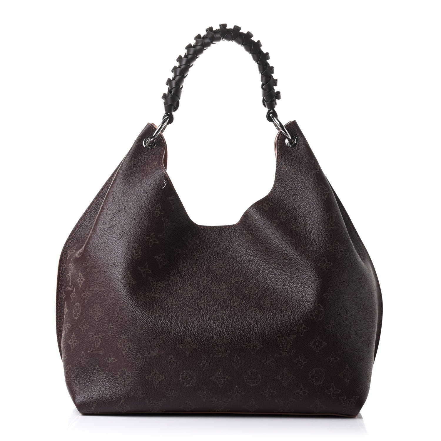 Louis Vuitton Mahina Carmel Hobo Chocolate 1 of 9