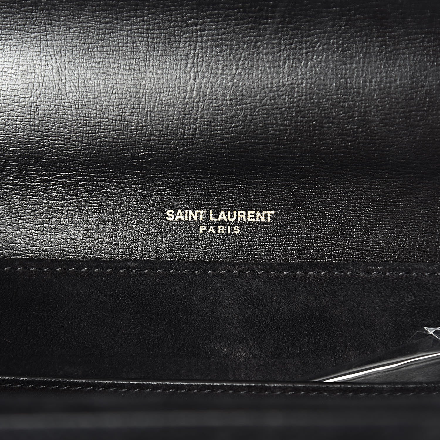 Saint Laurent Smooth Calfskin Suede Medium Bellechasse Black 7 of 11