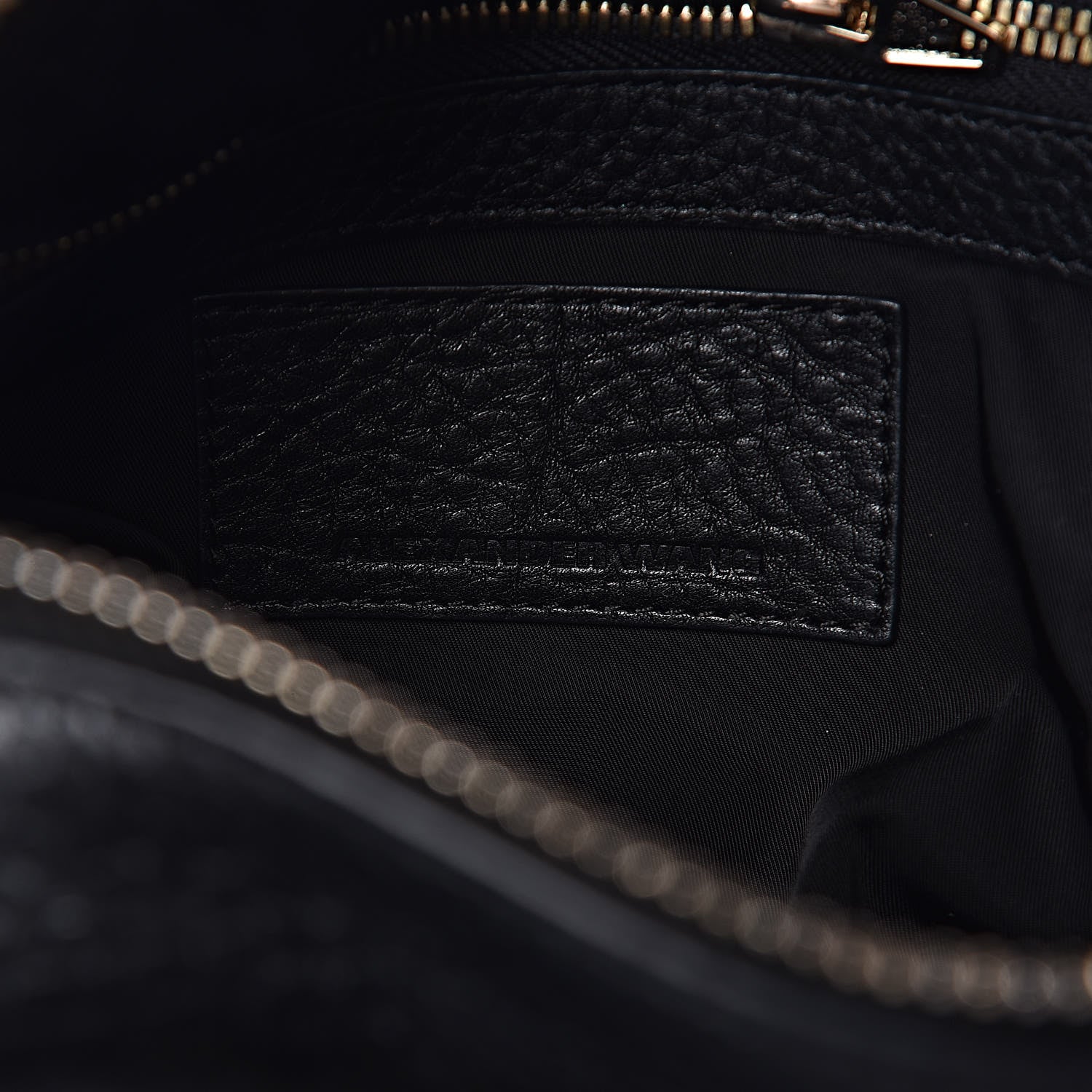 Alexander Wang Pebbled Lambskin Rocco Black Pale Gold Hardware 6 of 10