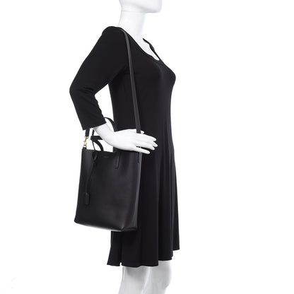 Saint Laurent Calfskin Toy Shopping Tote Black 2 of 10