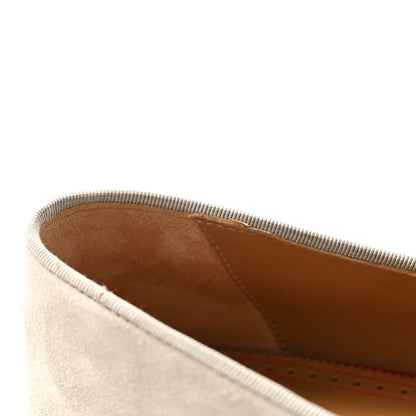 Christian Louboutin Veau Velours Mens Dandelion Flat Loafers 42 Goose 8 of 9
