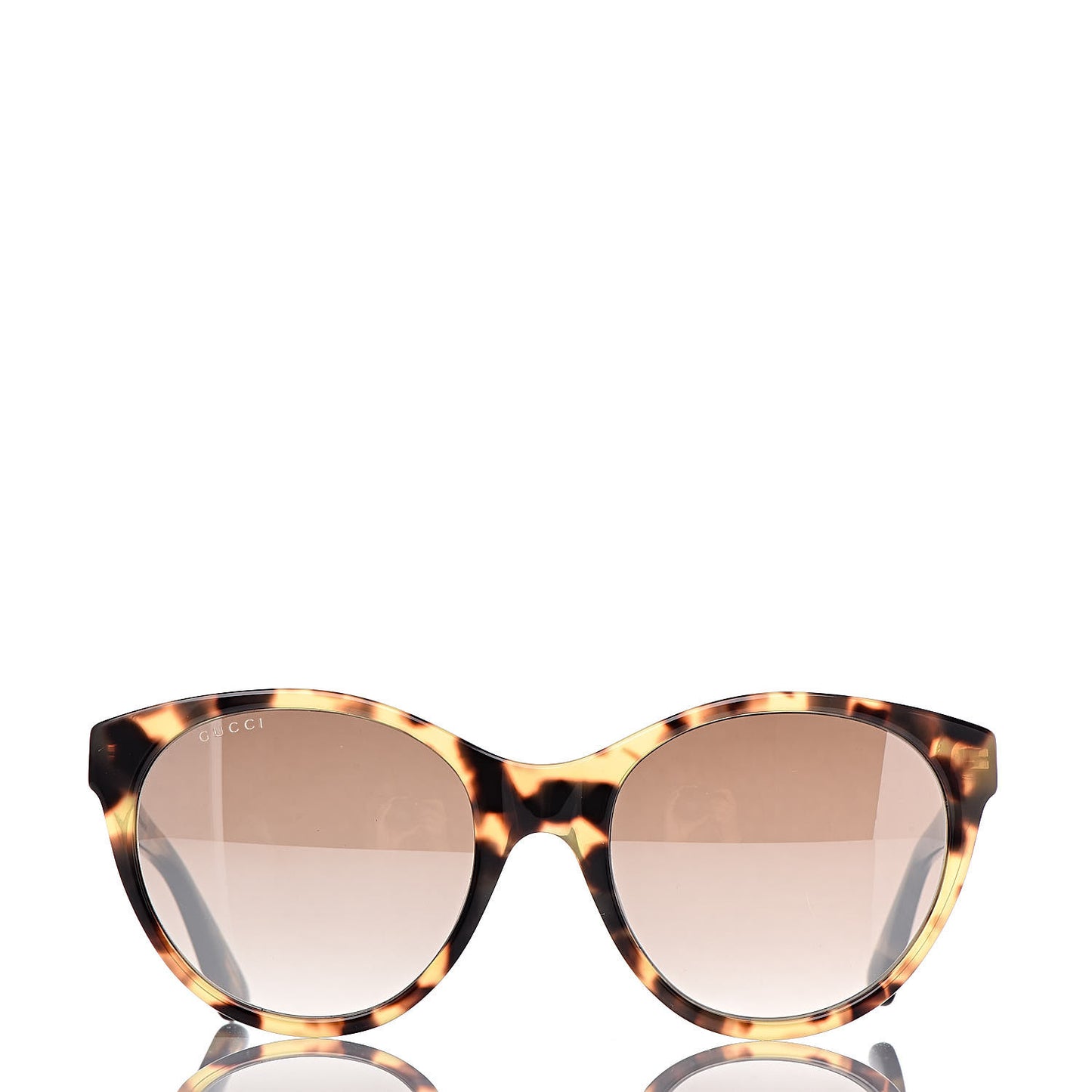 Round Frame Crystal Sunglasses GG 0419S Tortoiseshell