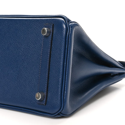 Hermes Epsom Birkin 25 Bleu De Malte 10 of 12
