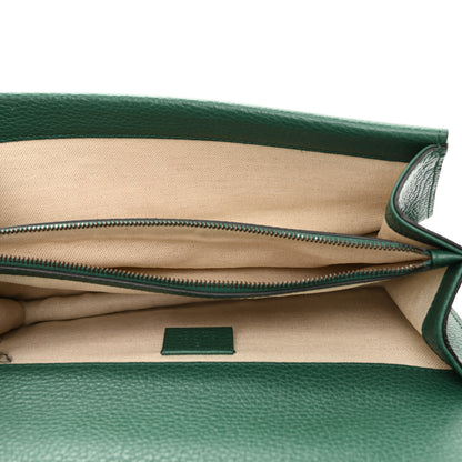 Gucci Pebbled Calfskin Small Dionysus Shoulder Bag Emerald 5 of 11