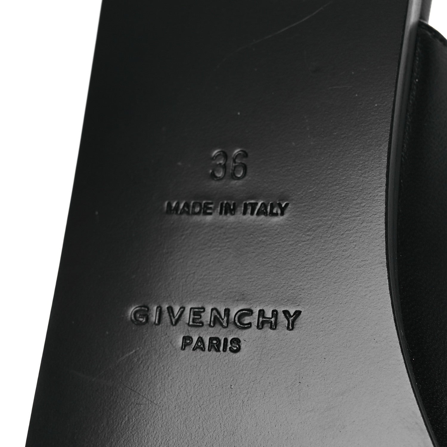 Givenchy Calfskin Dune Bedford Logo Mule Slides 36 Black 8 of 13