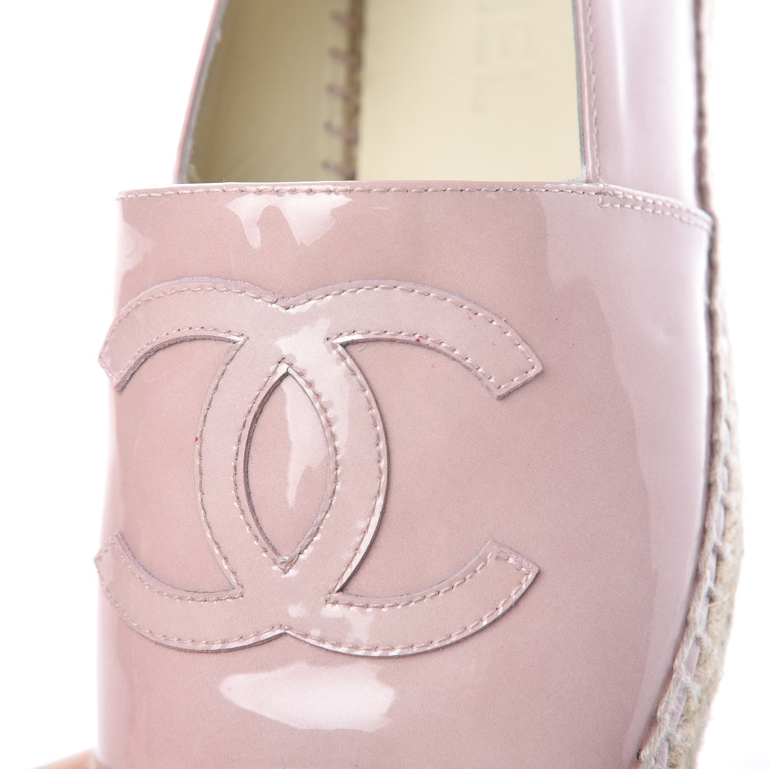 Chanel Patent CC Espadrilles 36 Pink 9 of 12