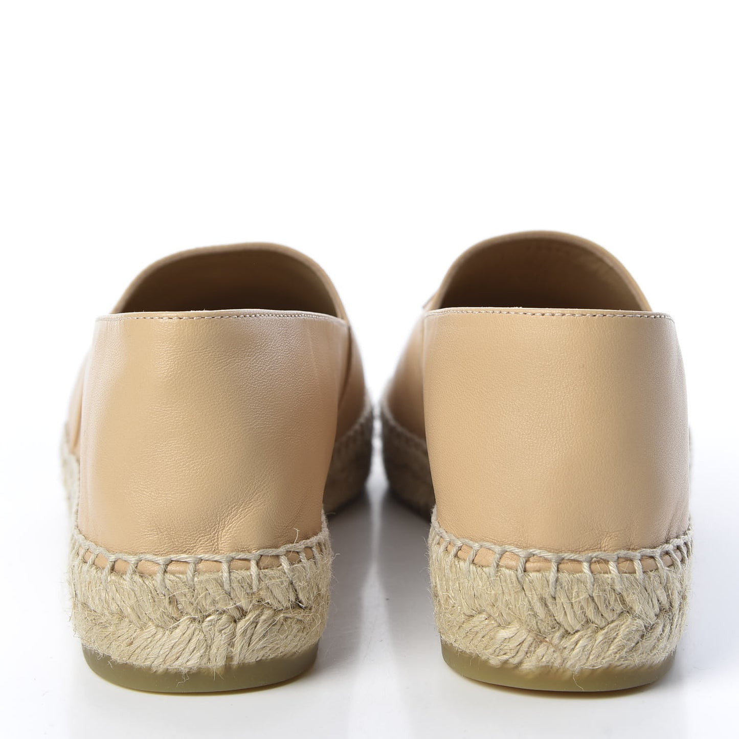 Lambskin CC Espadrilles 38 Beige Black