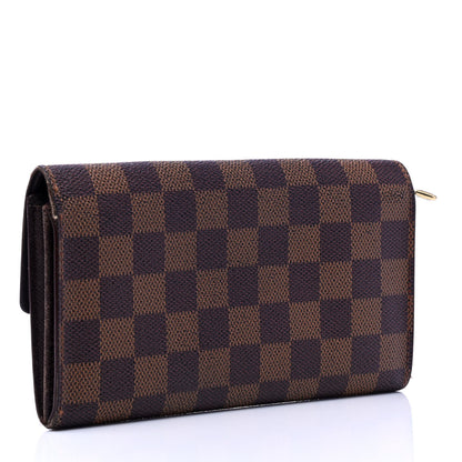 Louis Vuitton Damier Ebene Sarah Wallet 2 of 6
