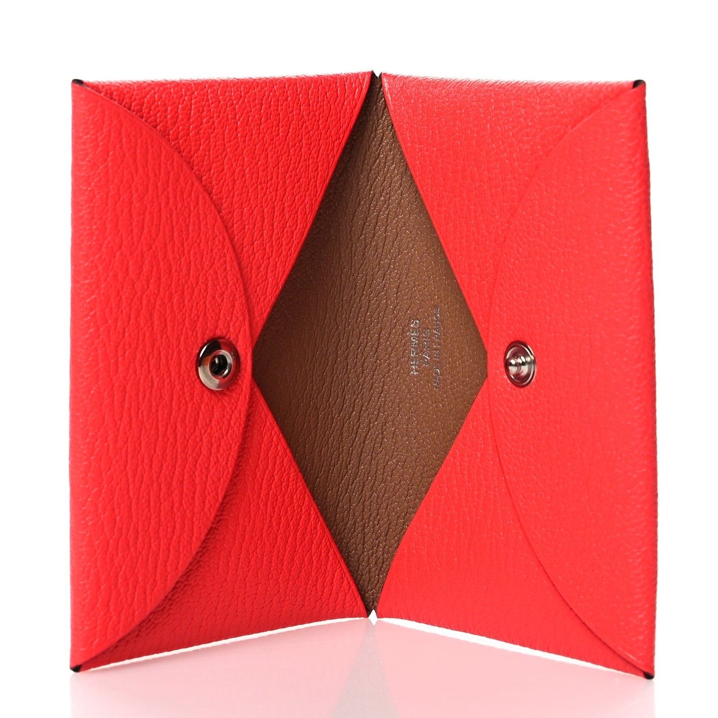 Chevre Mysore Verso Calvi Card Case Rose Texas Quebracho