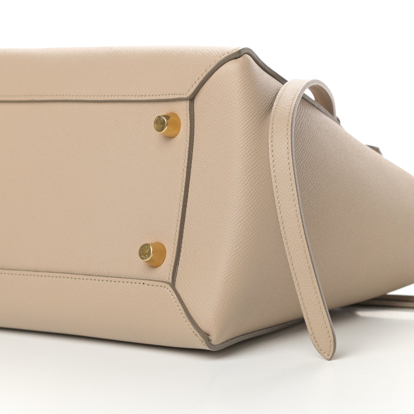 Grained Calfskin Mini Belt Bag Light Taupe