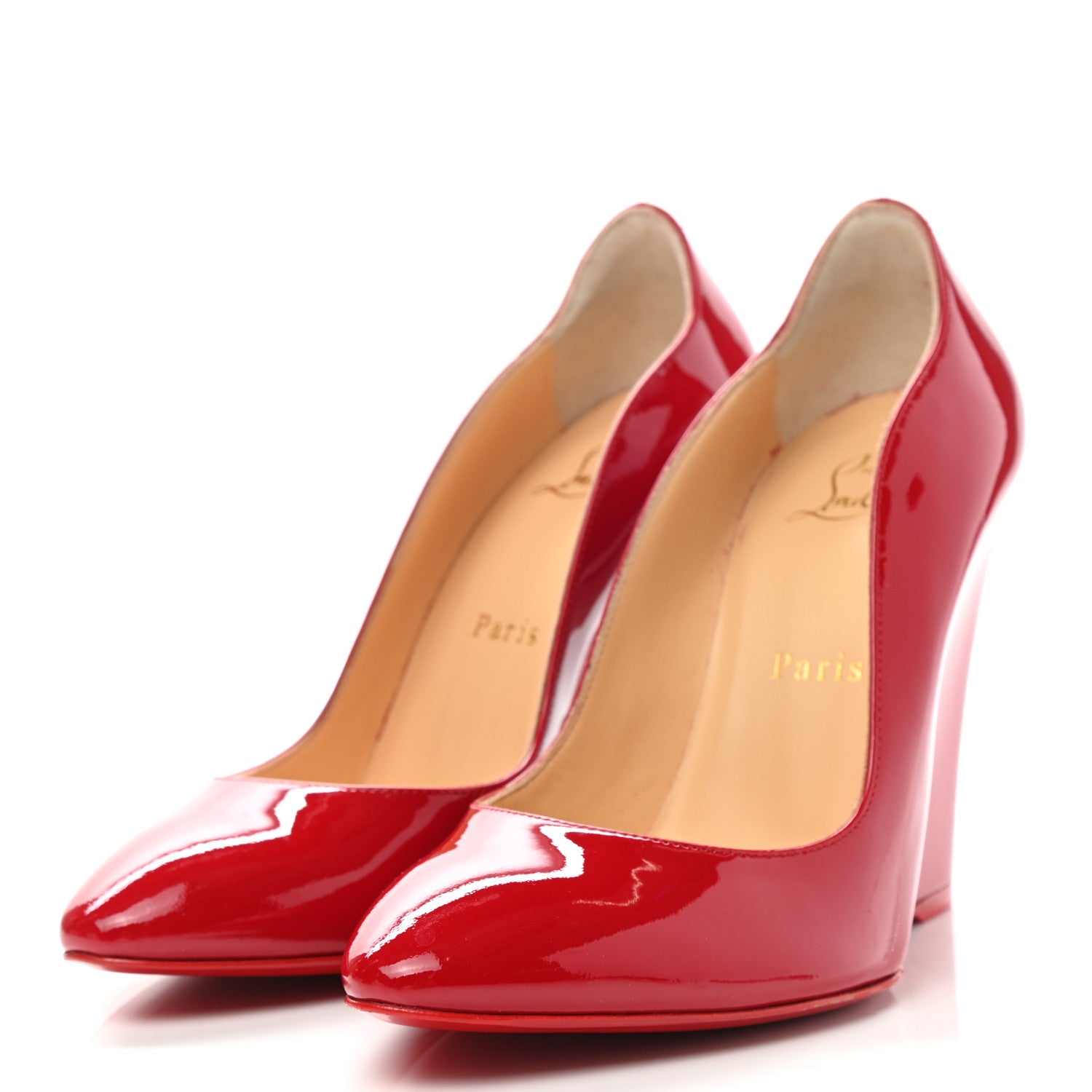 Christian Louboutin Patent Tanja 100 37 Loubi 3 of 9
