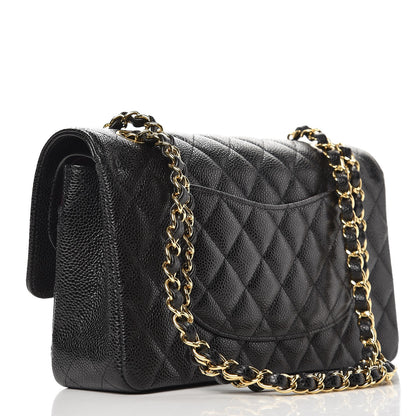 Chanel Caviar Quilted Medium Double Flap Black 4 of 9