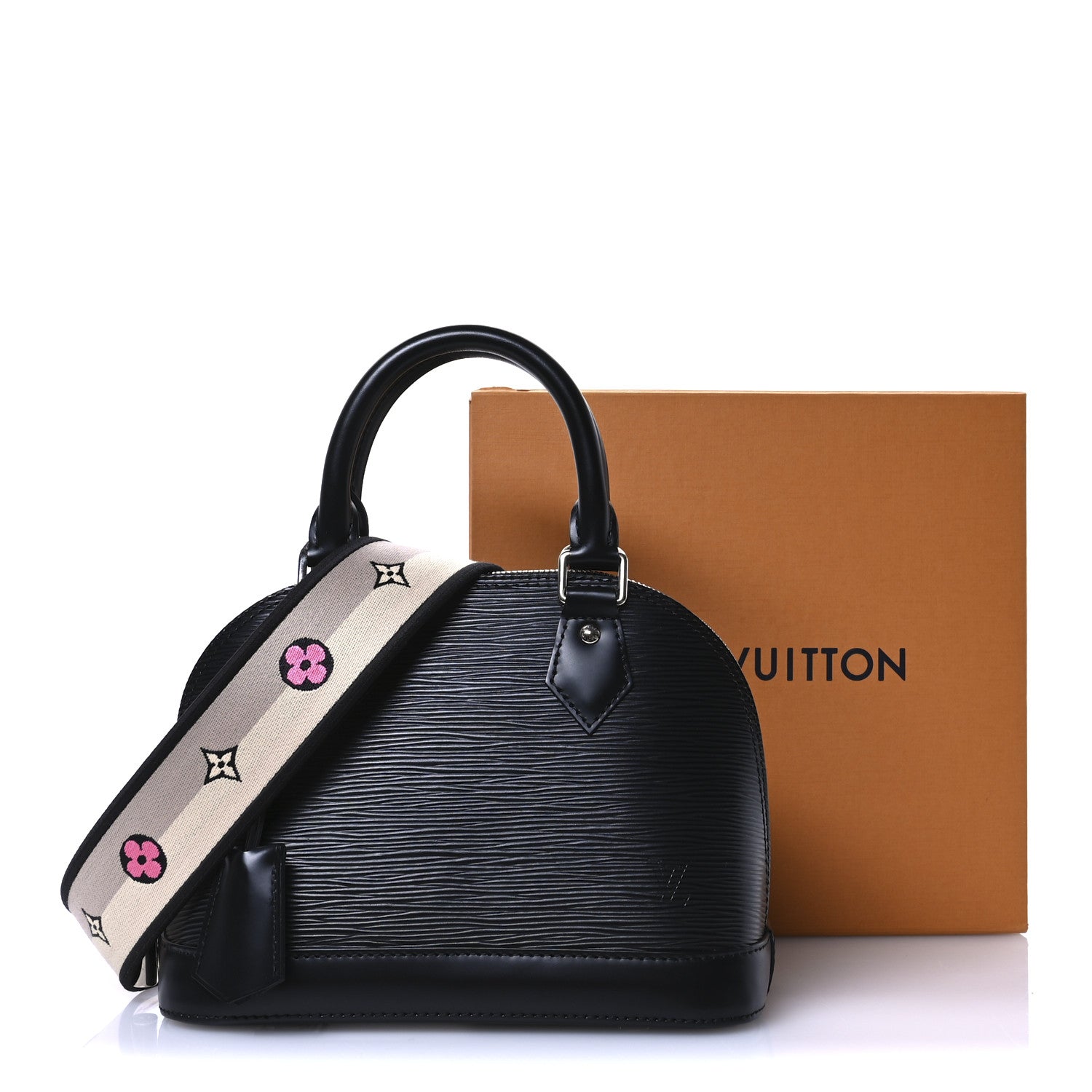 Louis Vuitton Epi Jacquard Alma BB Black 10 of 10