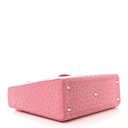 Christian Dior Ostrich Large Lady Dior Pink 4 of 14