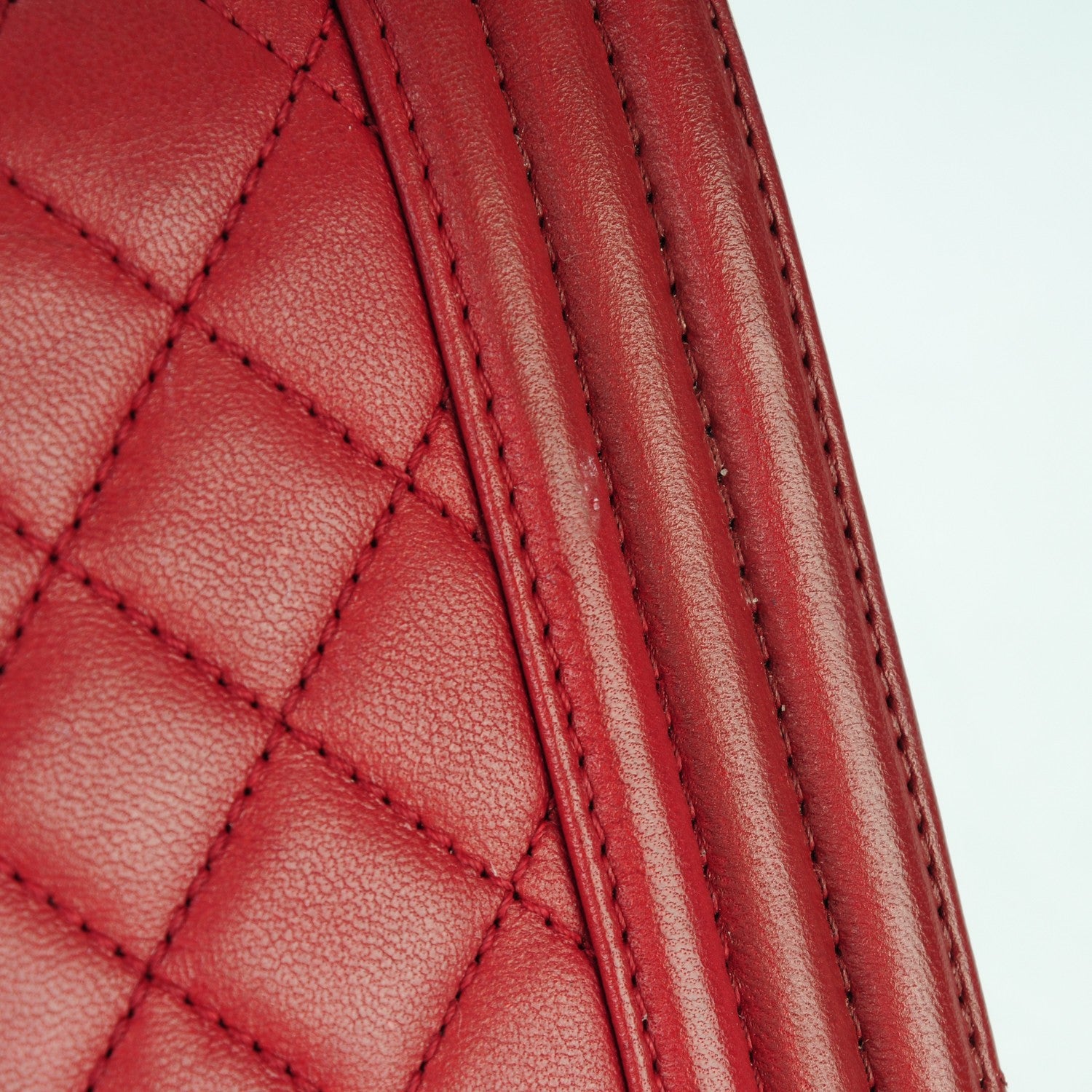 Chanel Lambskin Quilted New Medium Boy Flap Dark Red 11 of 13