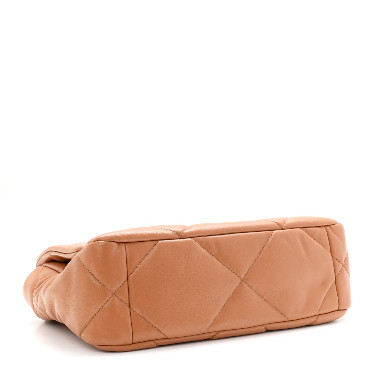 Lambskin Quilted Medium Chanel 19 Flap Brown