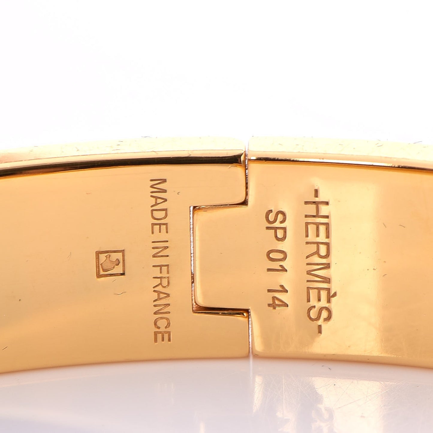 Enamel Narrow Clic Clac H Bracelet GM Iris