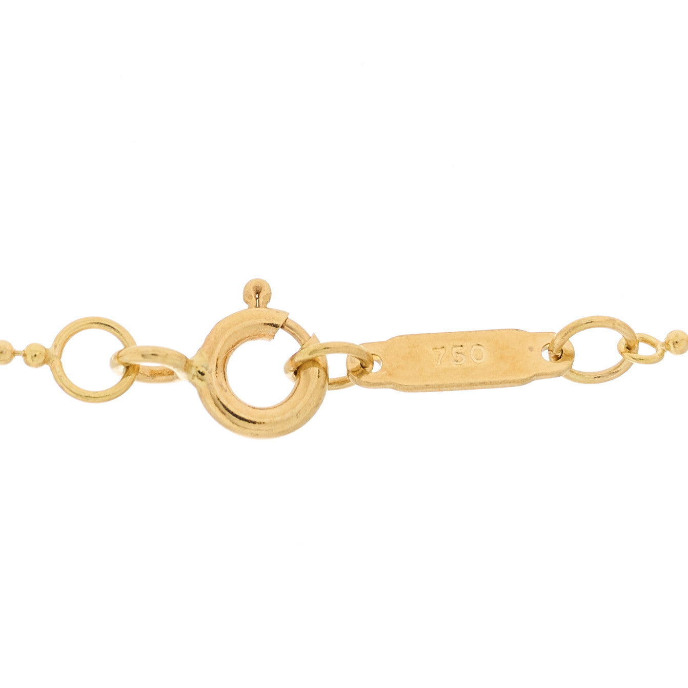 Tiffany 18K Yellow Gold Knot Key Pendant Necklace 5 of 6